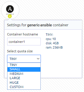 Edit container