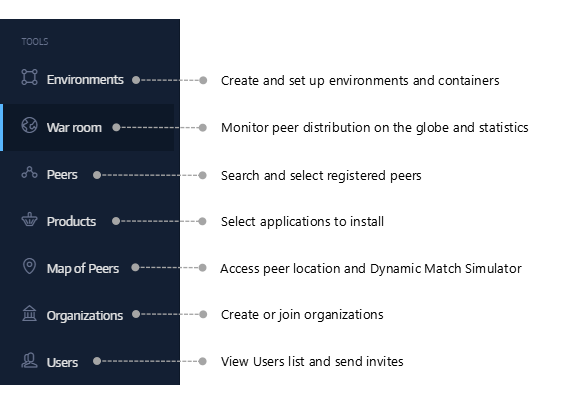 Tools menu